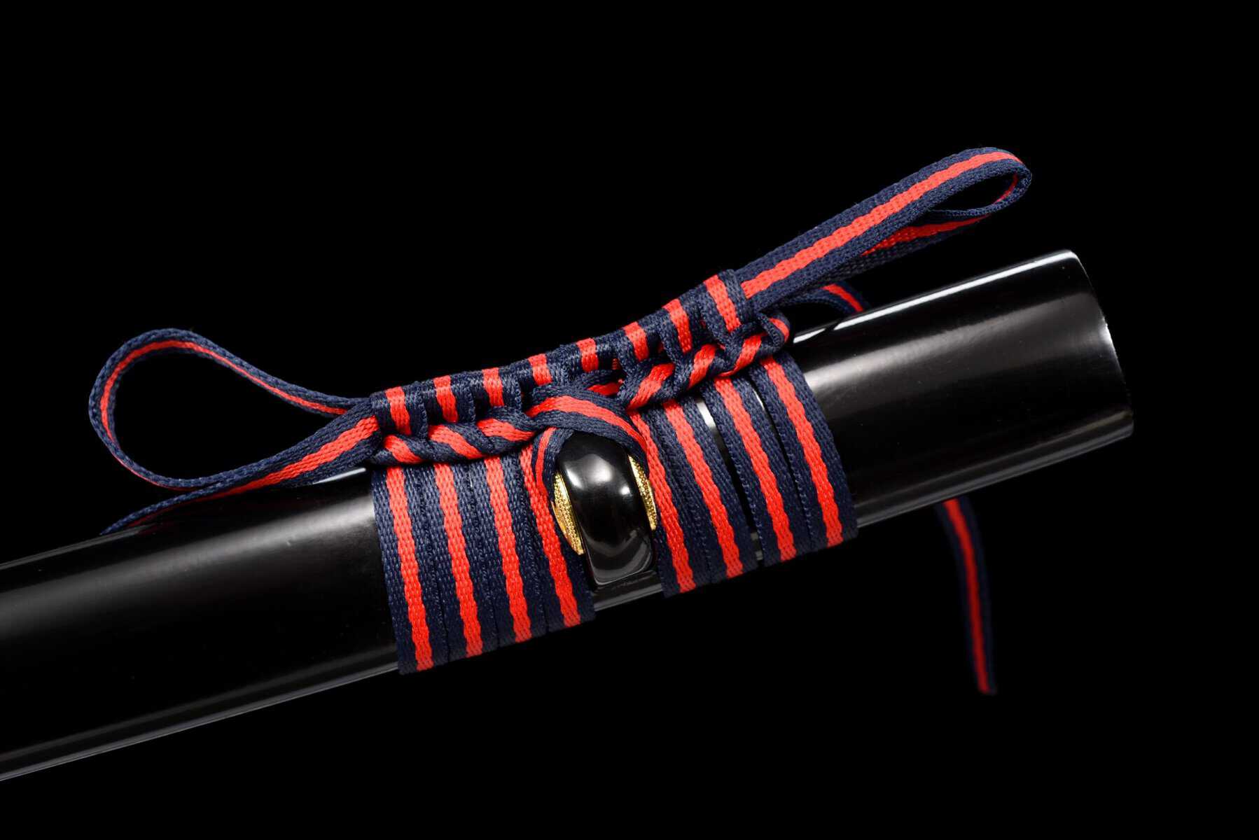 Black And Red Carbon Steel Katana