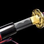 Black And Red Carbon Steel Katana