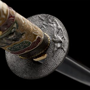 Dragon Head Orange Katana Blue Blade