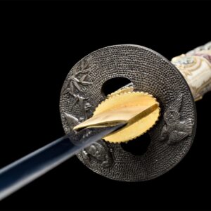Dragon Head Orange Katana Blue Blade