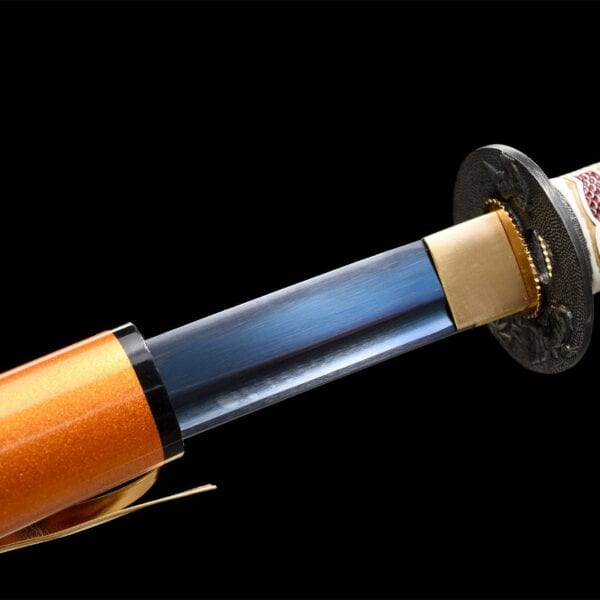 Dragon Head Orange Katana Blue Blade