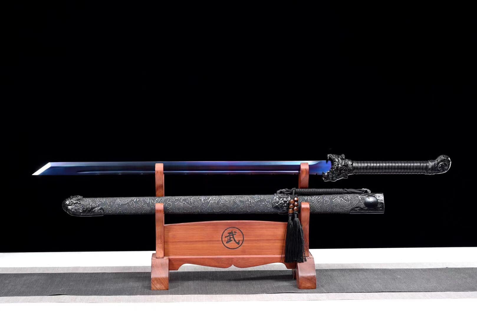 Blue Sword Dragon Chinese Sword