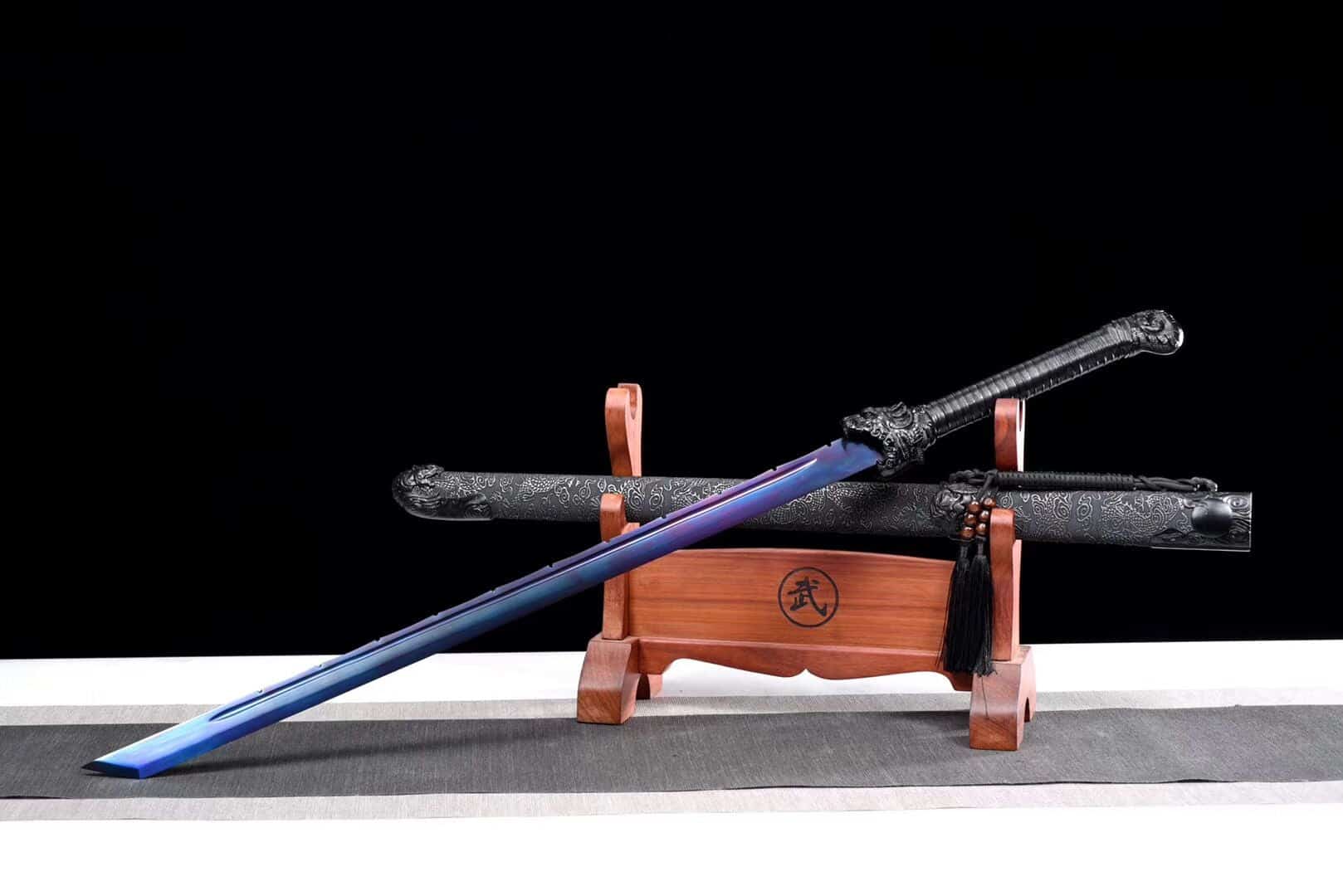 Blue Sword Dragon Chinese Sword