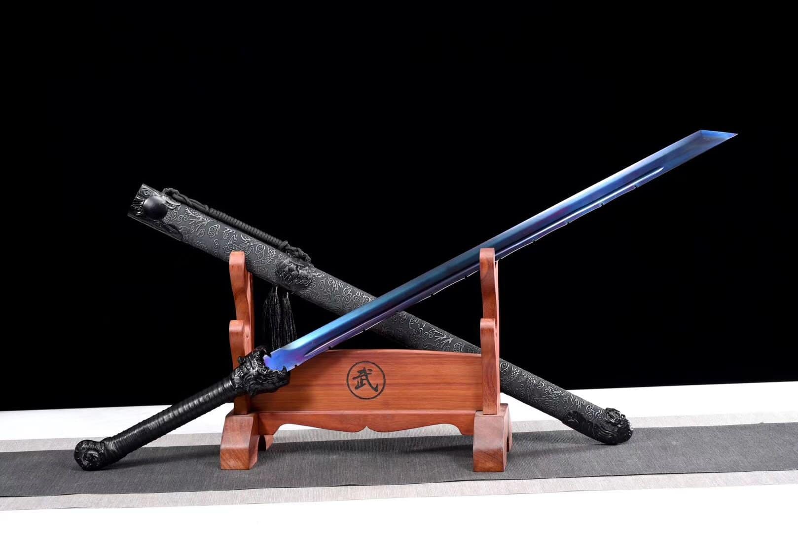 Blue Sword Dragon Chinese Sword