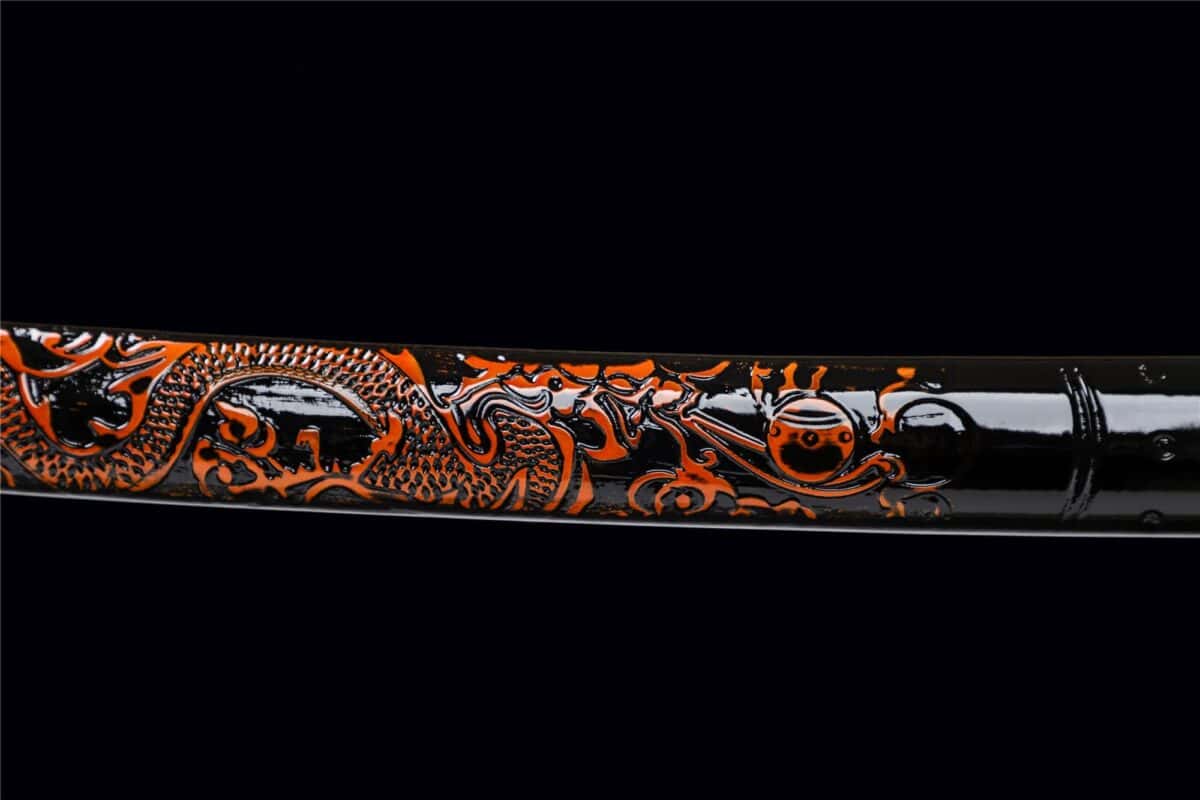 Copper Steel Dragon Katana