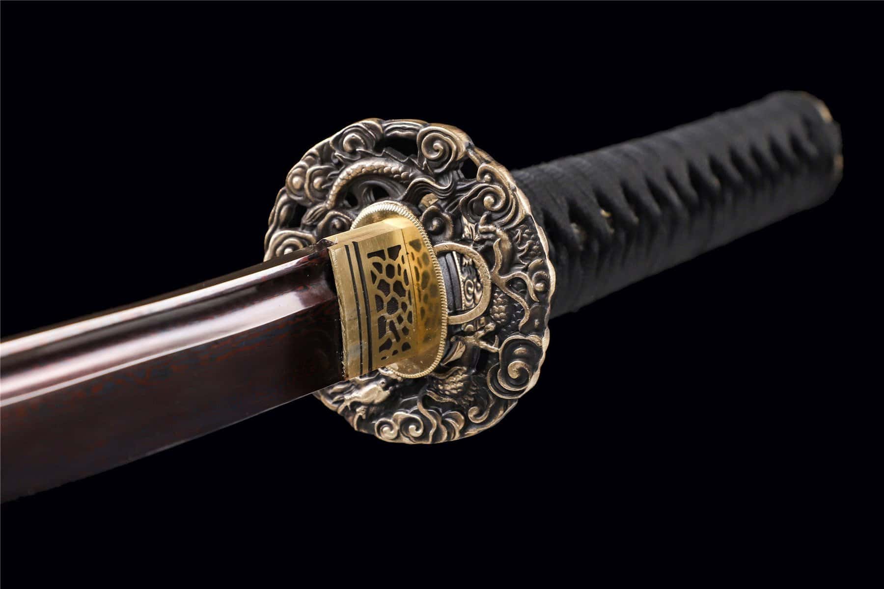 Copper Steel Dragon Katana