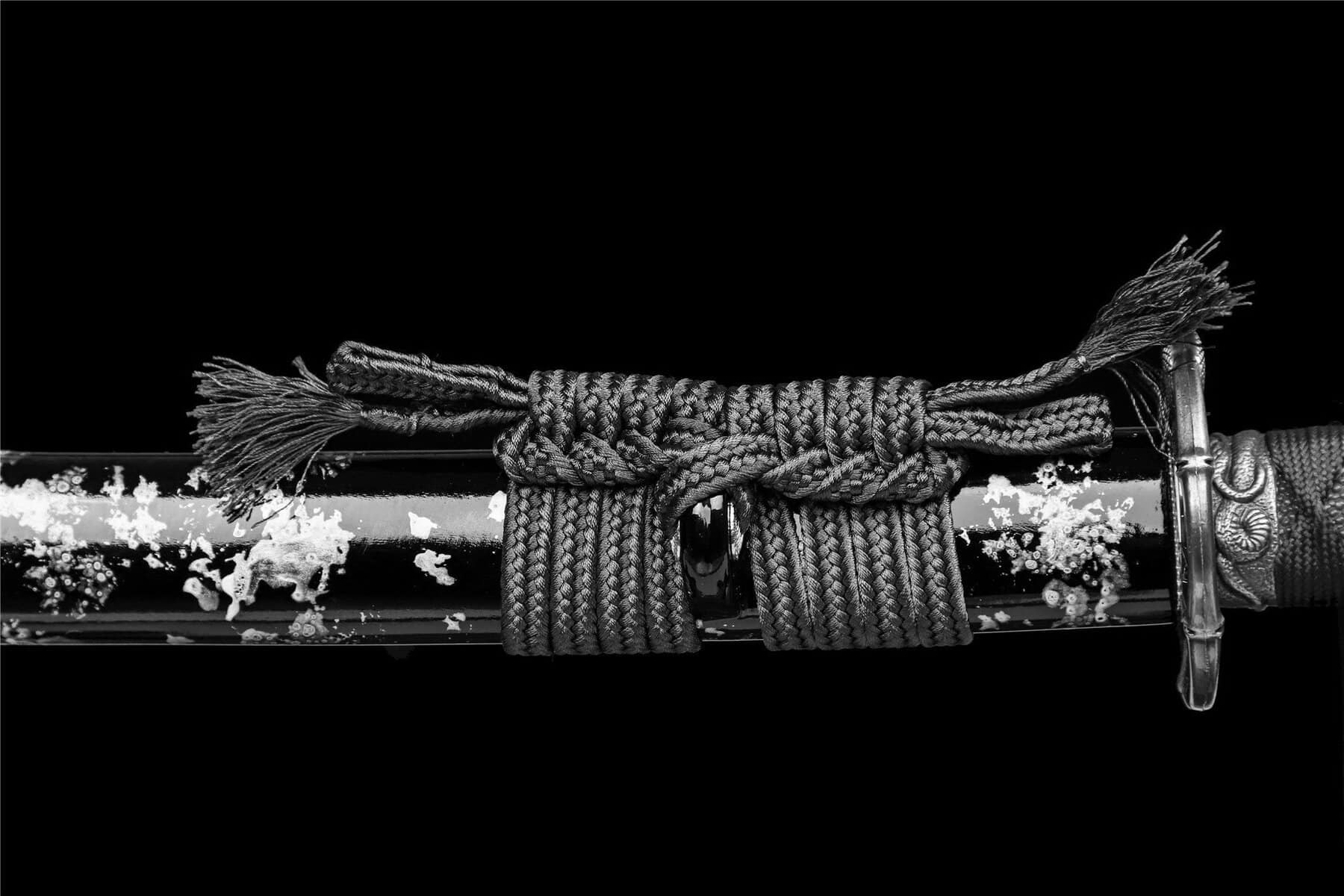 Gold And Blue Flowers Bokken