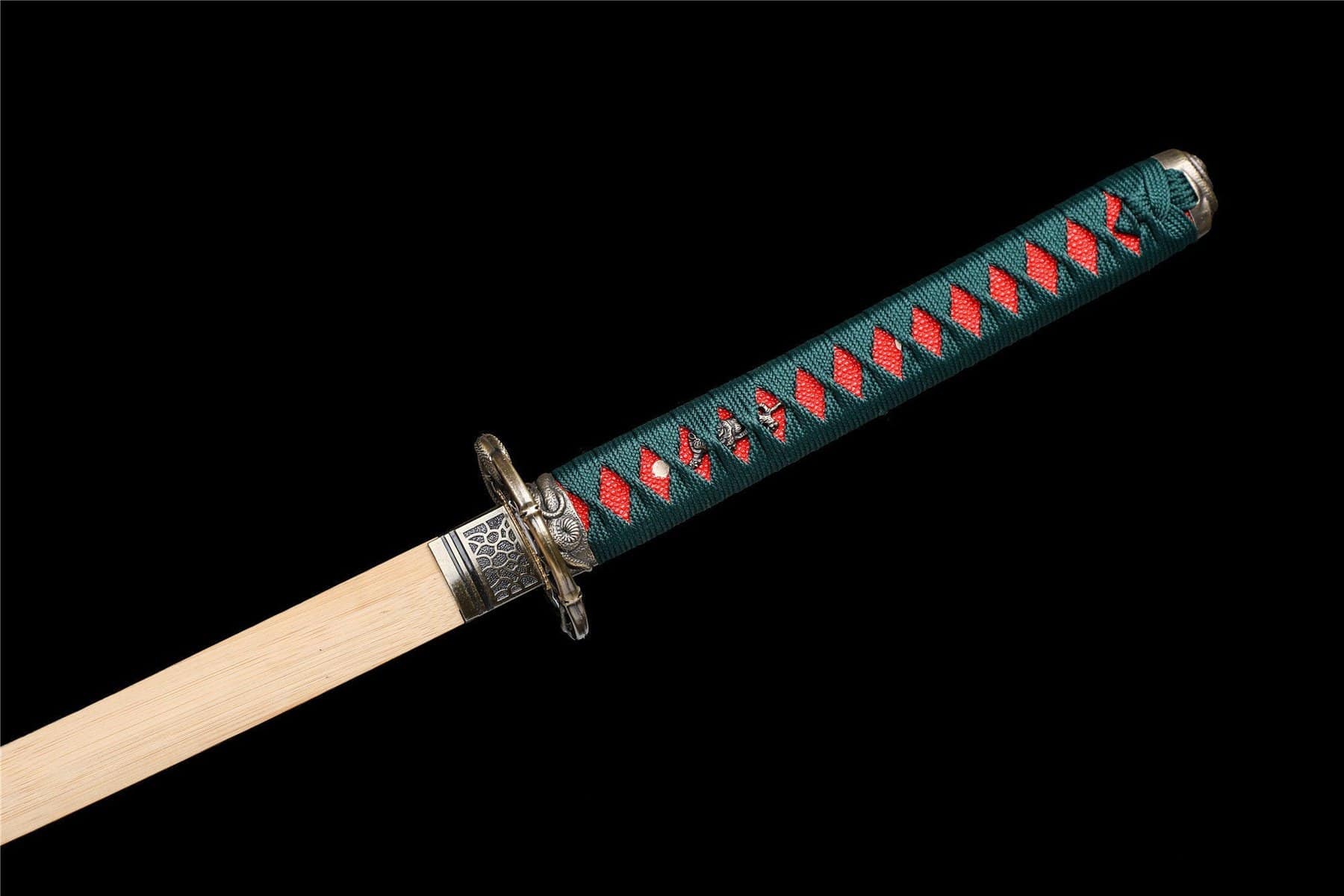 Gold And Blue Flowers Bokken
