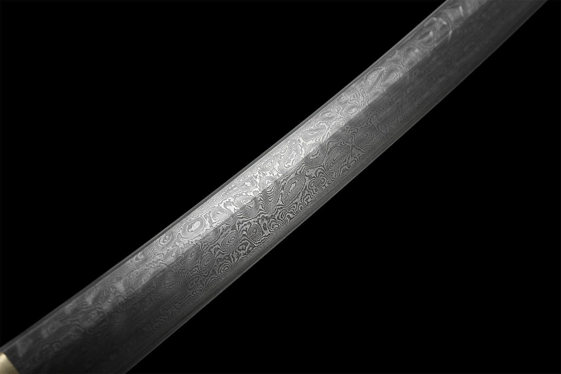 Green Shinto Damascus Katana