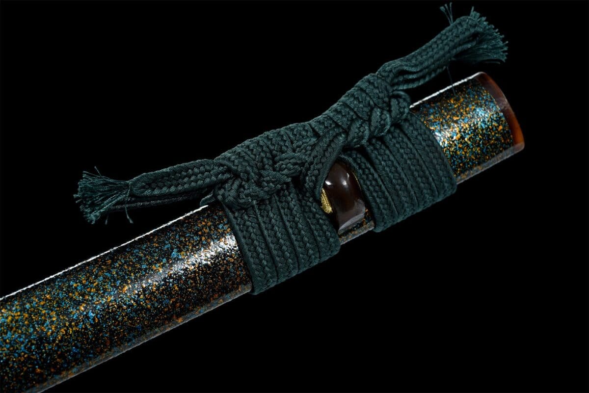 Green Shinto Damascus Katana