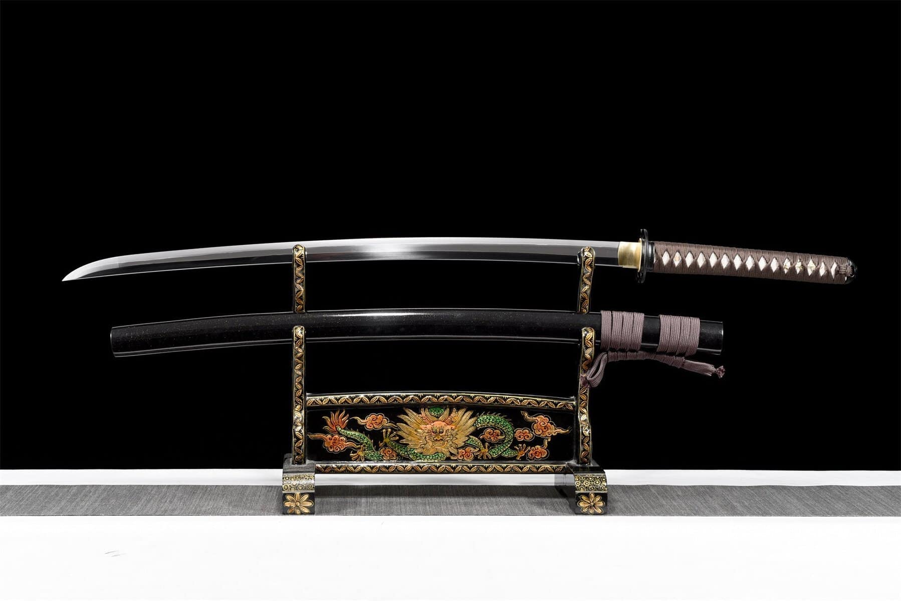 Grey And Black Katana