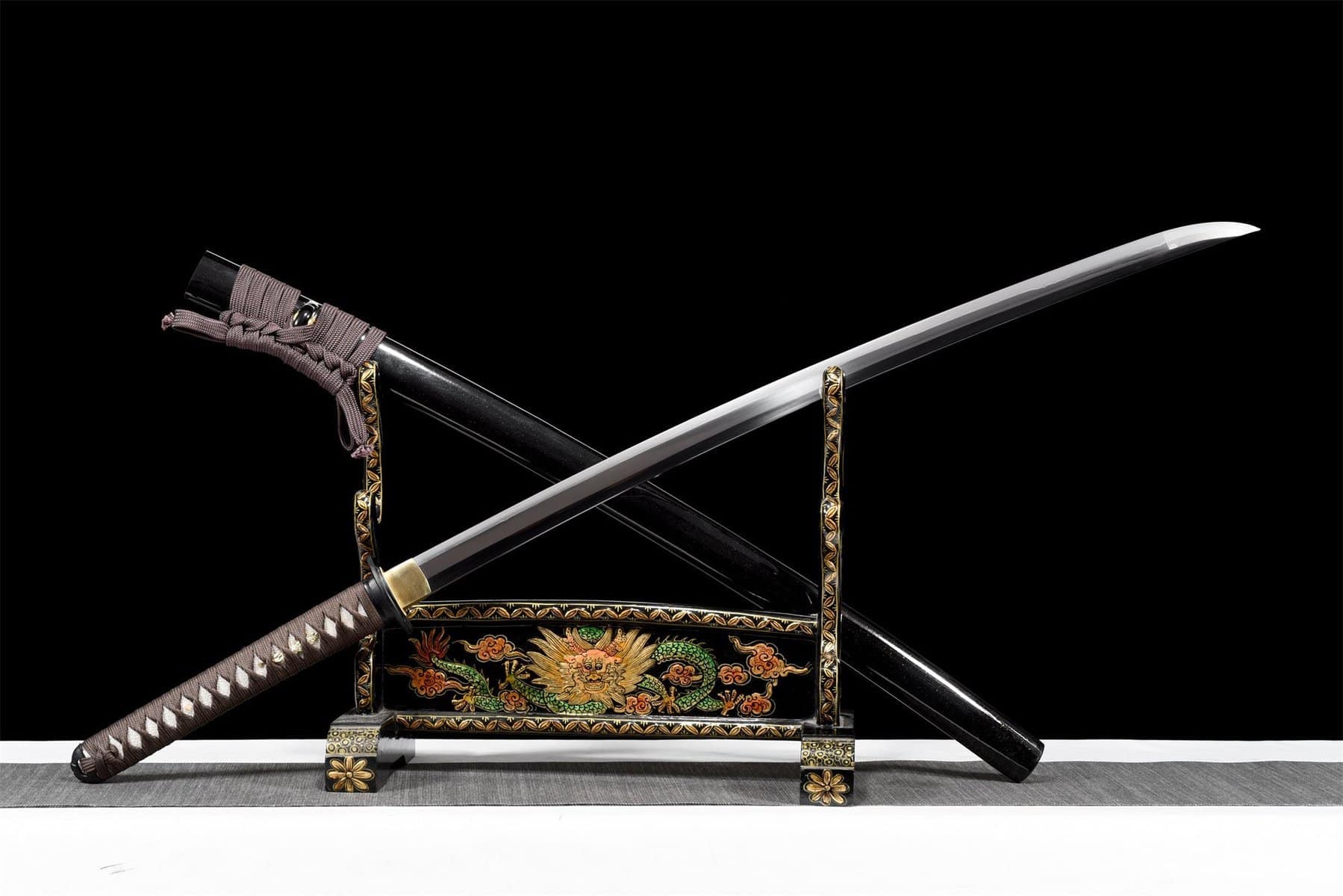 Grey And Black Katana