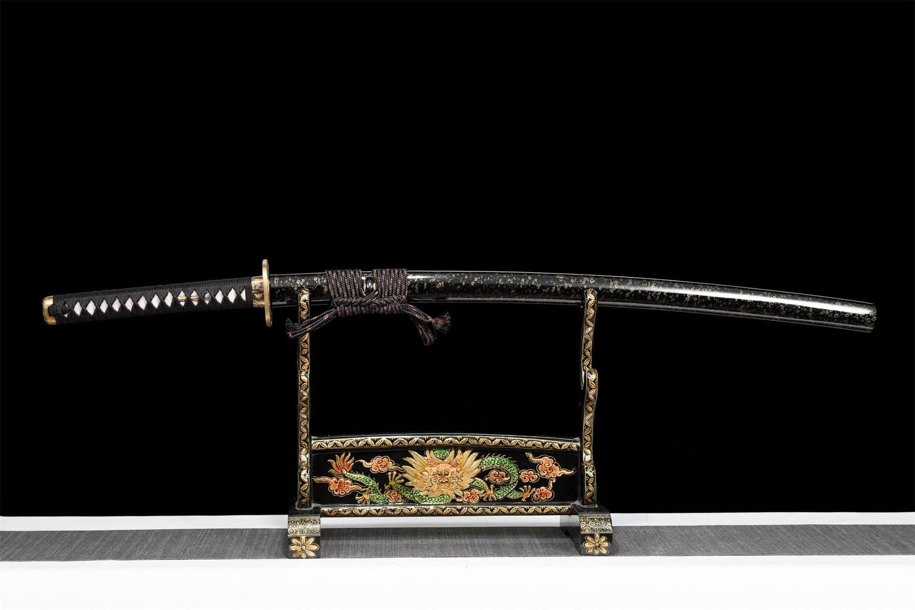 Katana Black Damascus 1065