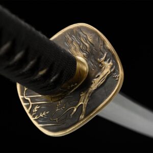 Katana Black Damascus 1065