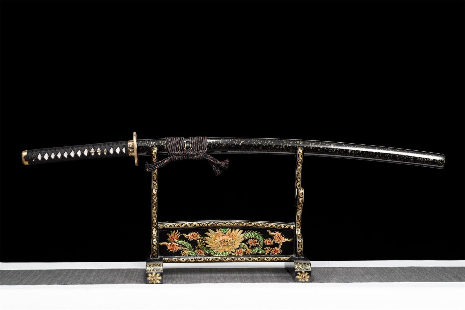 Katana Black Damascus 1065