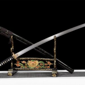 Katana Black Damascus 1065