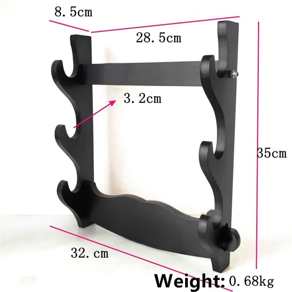 Katana Sword Wall Display – Three layers