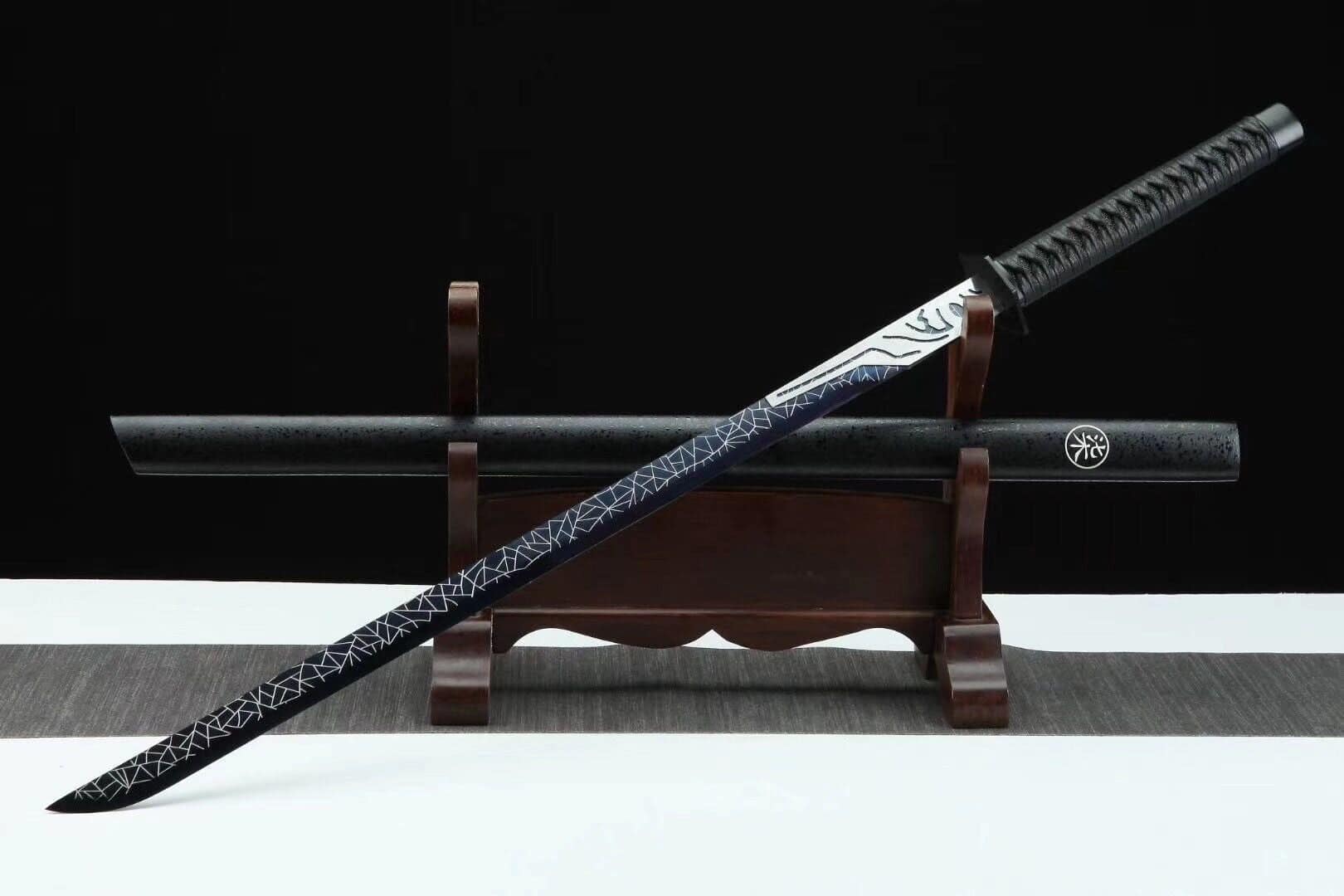 Handmade Black And White Chokuto