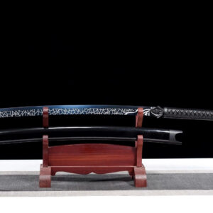 Handmade White And Blue Katana
