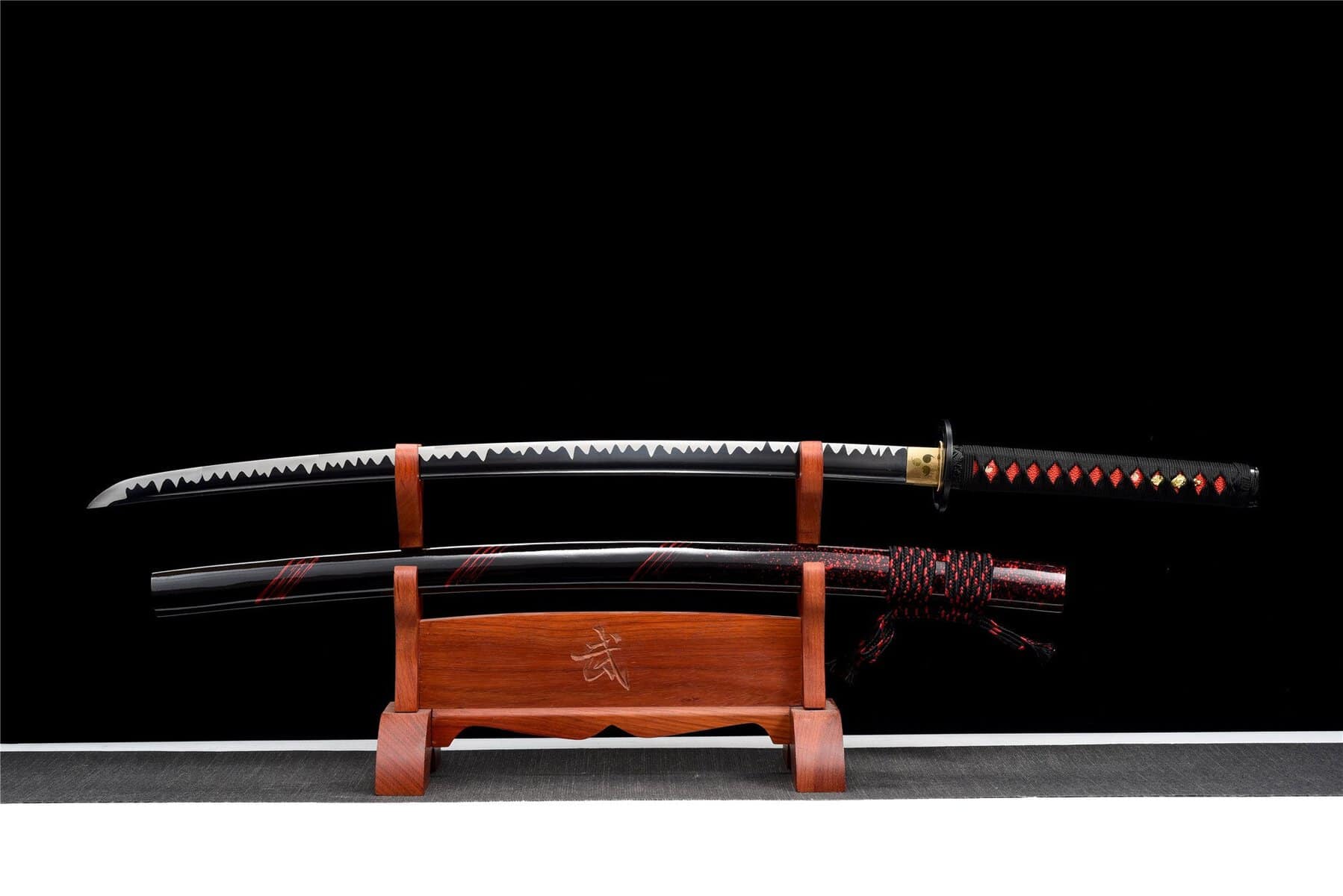 Red And Black Katana