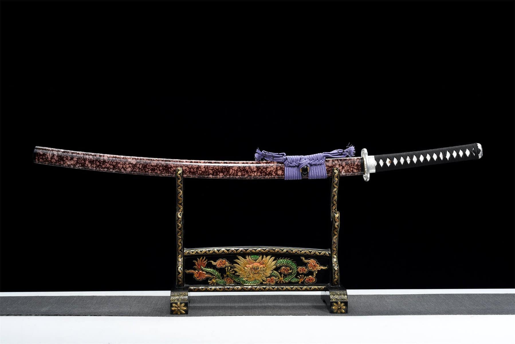 Marble Saya Blue Blades Katana
