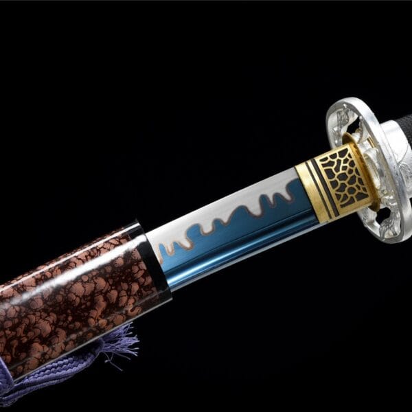 Marble Saya Blue Blades Katana