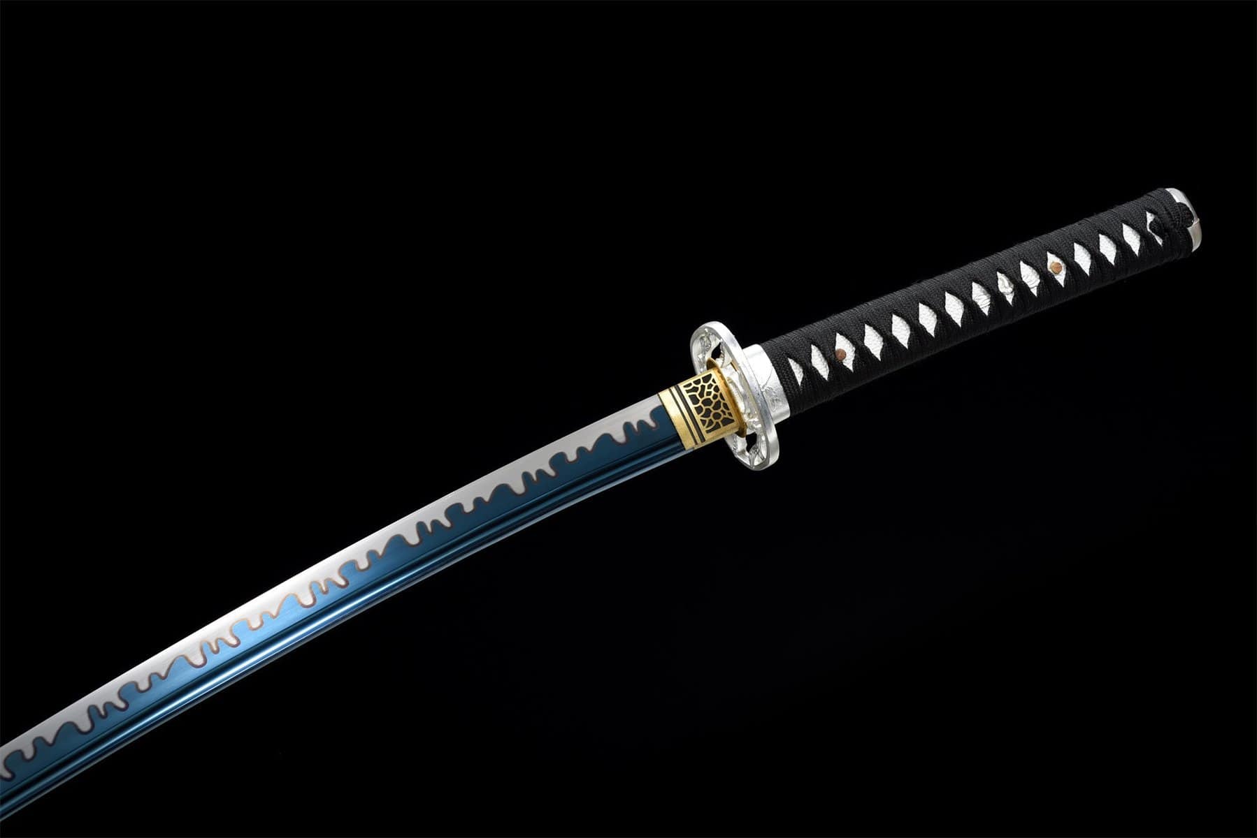 Marble Saya Blue Blades Katana