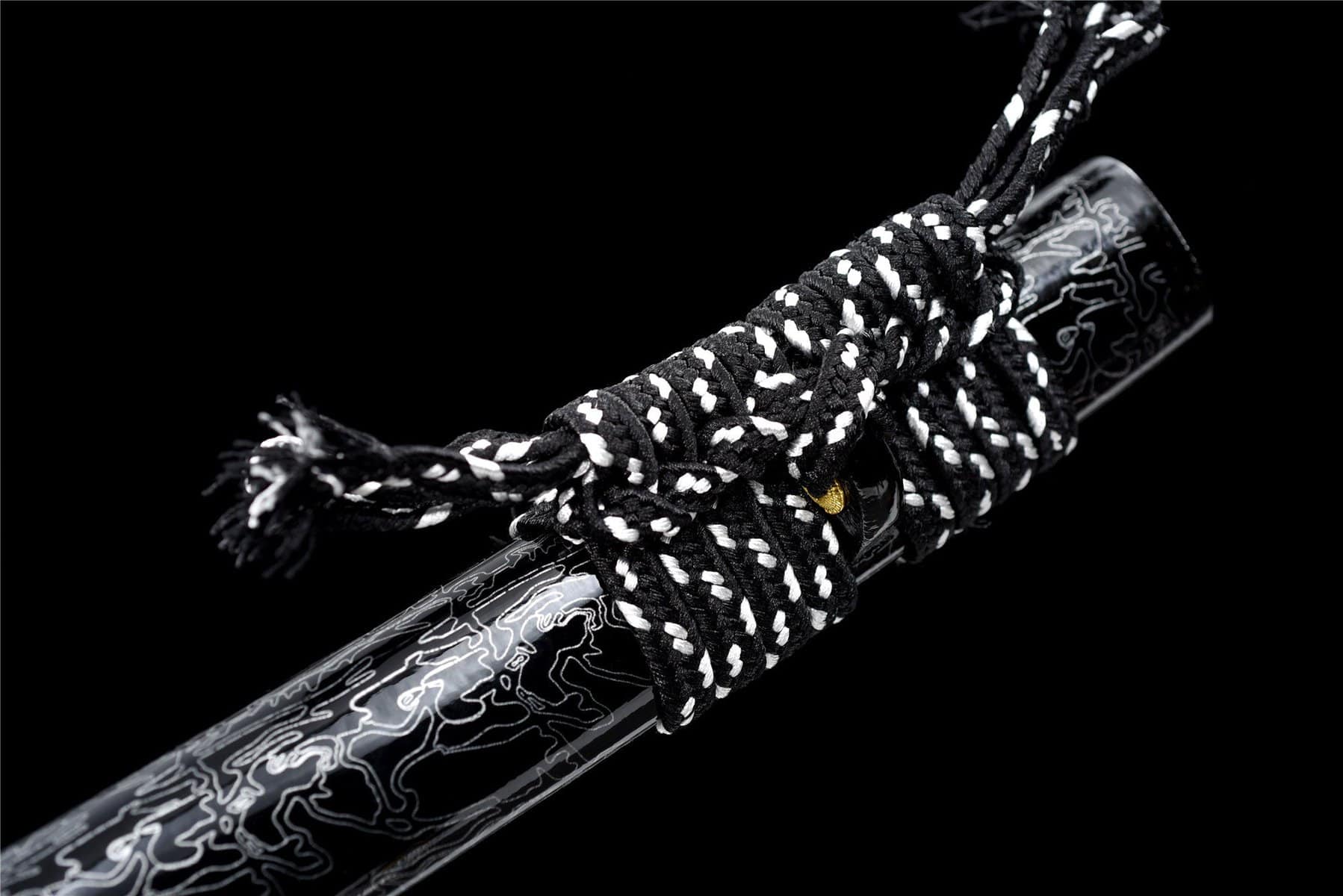 Japanese Swords Set Of 3 White Black