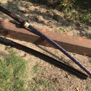 Purple Blade Black And Red Katana