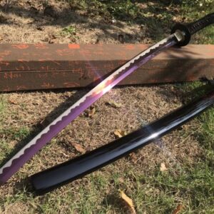 Purple Blade Black And Red Katana