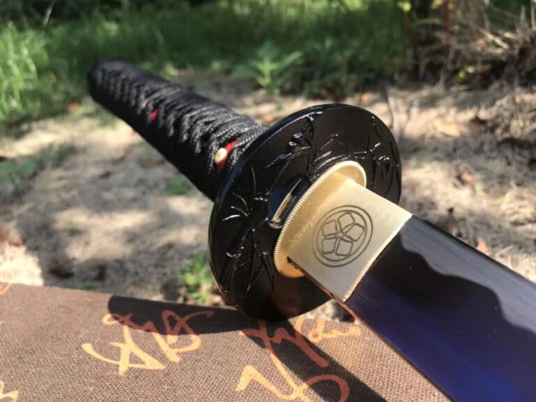 Purple Blade Black And Red Katana