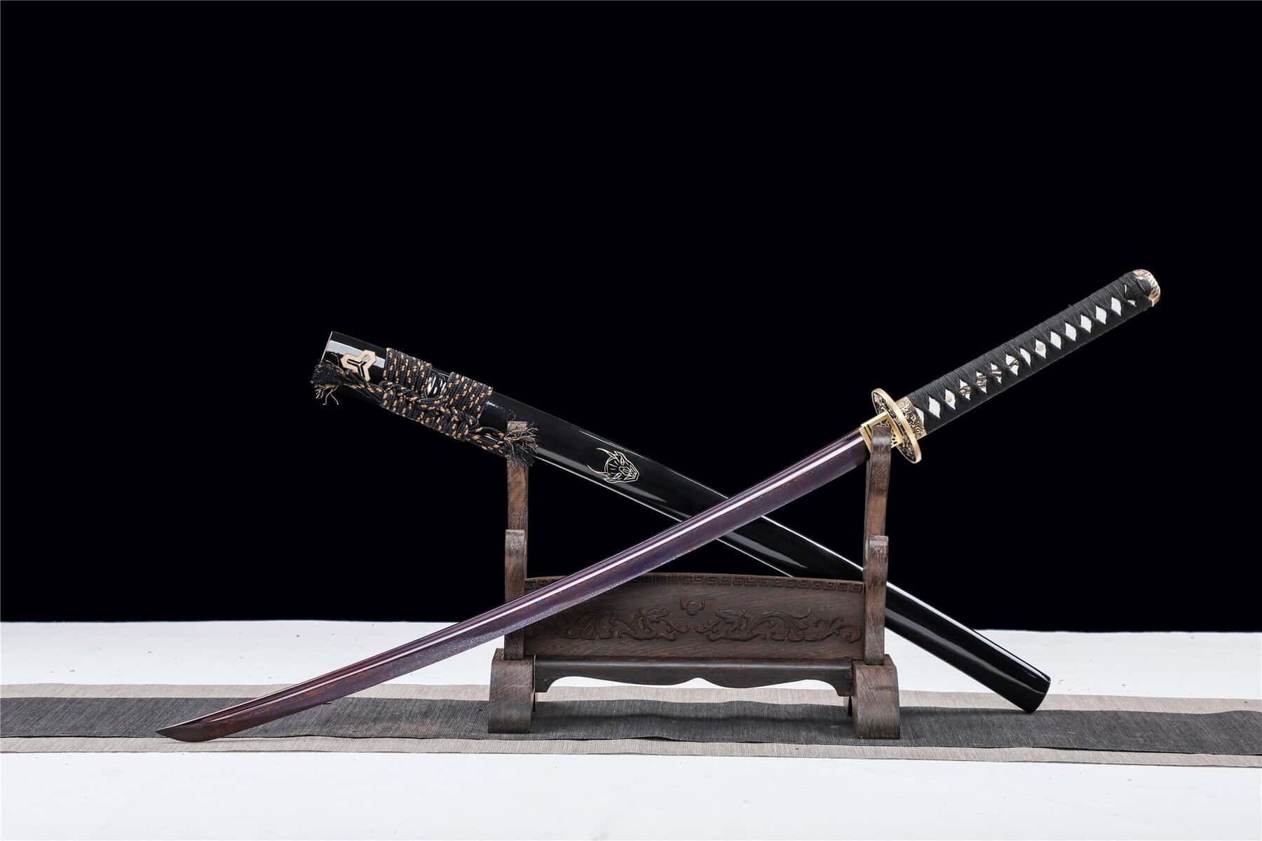 Purple Blade Black Demon Katana