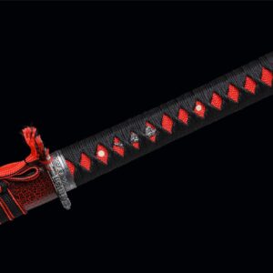 Red Crack Wooden Katana