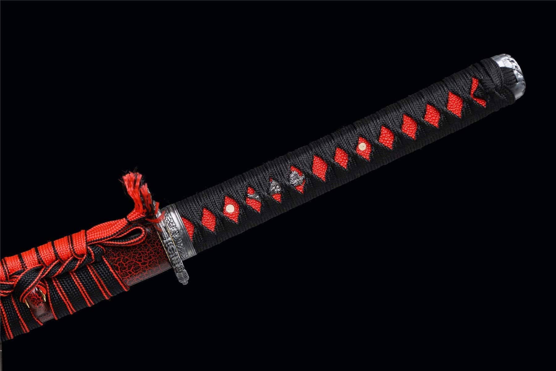 Red Crack Wooden Katana