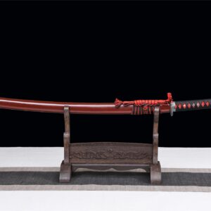 Red Crack Wooden Katana