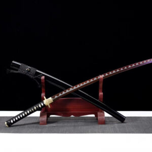 Black Samurai Katana Purple Blade