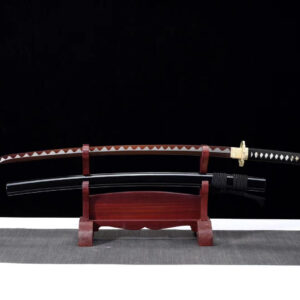 Black Samurai Katana Purple Blade
