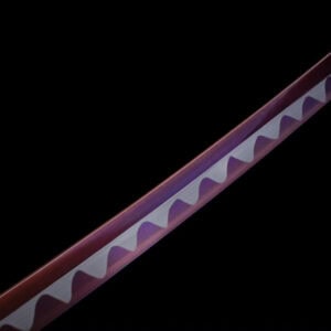 Black Samurai Katana Purple Blade