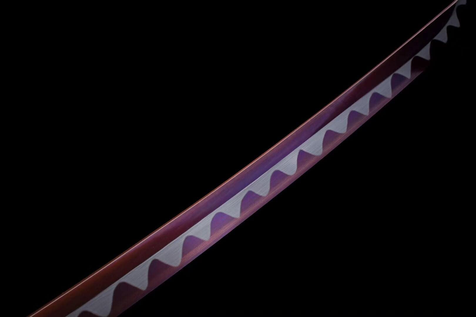Black Samurai Katana Purple Blade