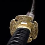 Black Samurai Katana Purple Blade