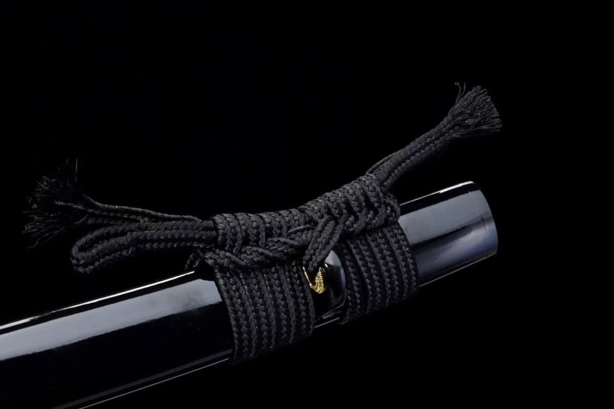 Black Samurai Katana Purple Blade