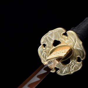 Black Samurai Katana Purple Blade