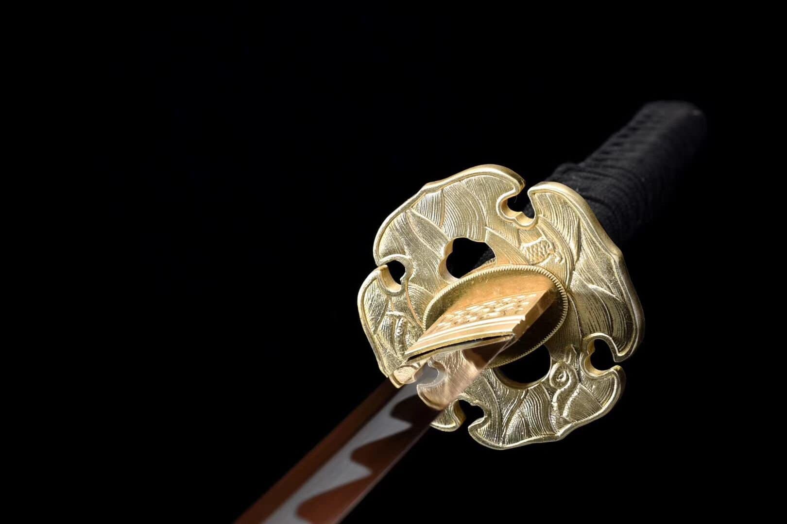 Black Samurai Katana Purple Blade