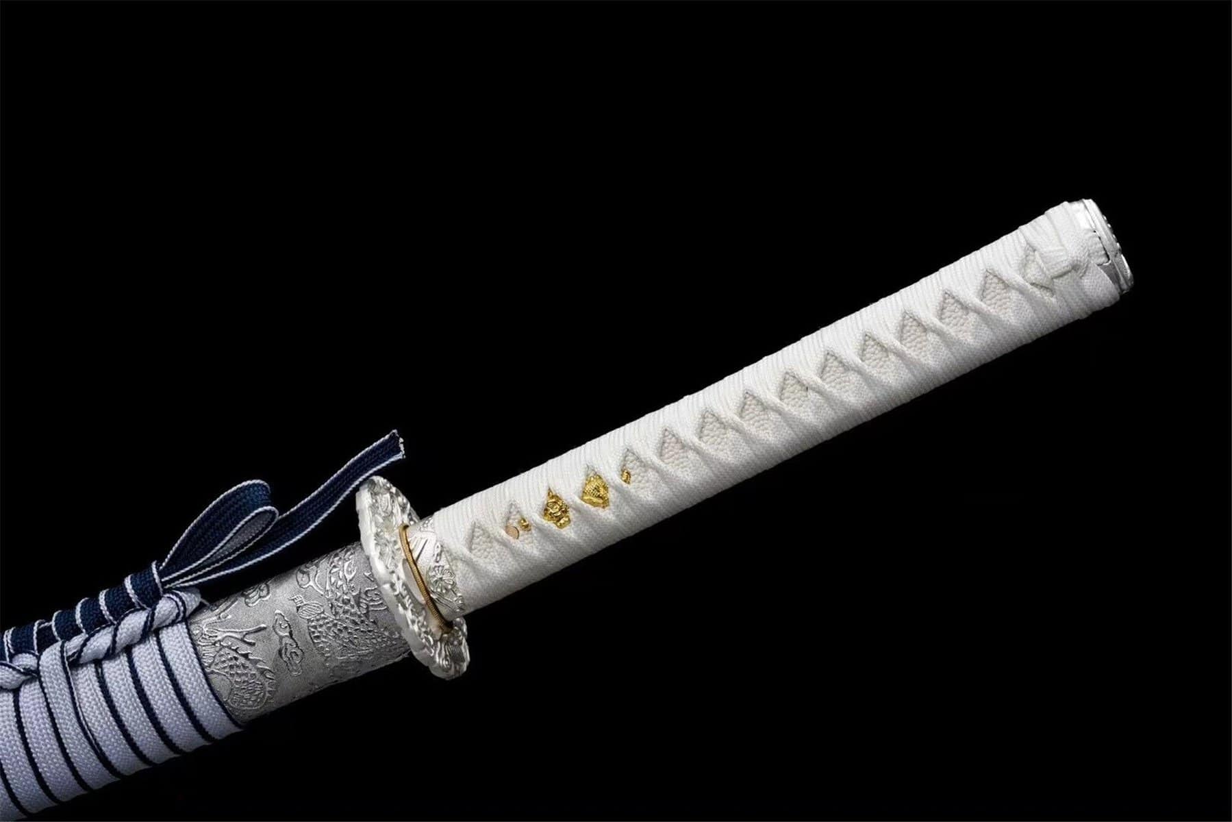 Silver Dragon Katana