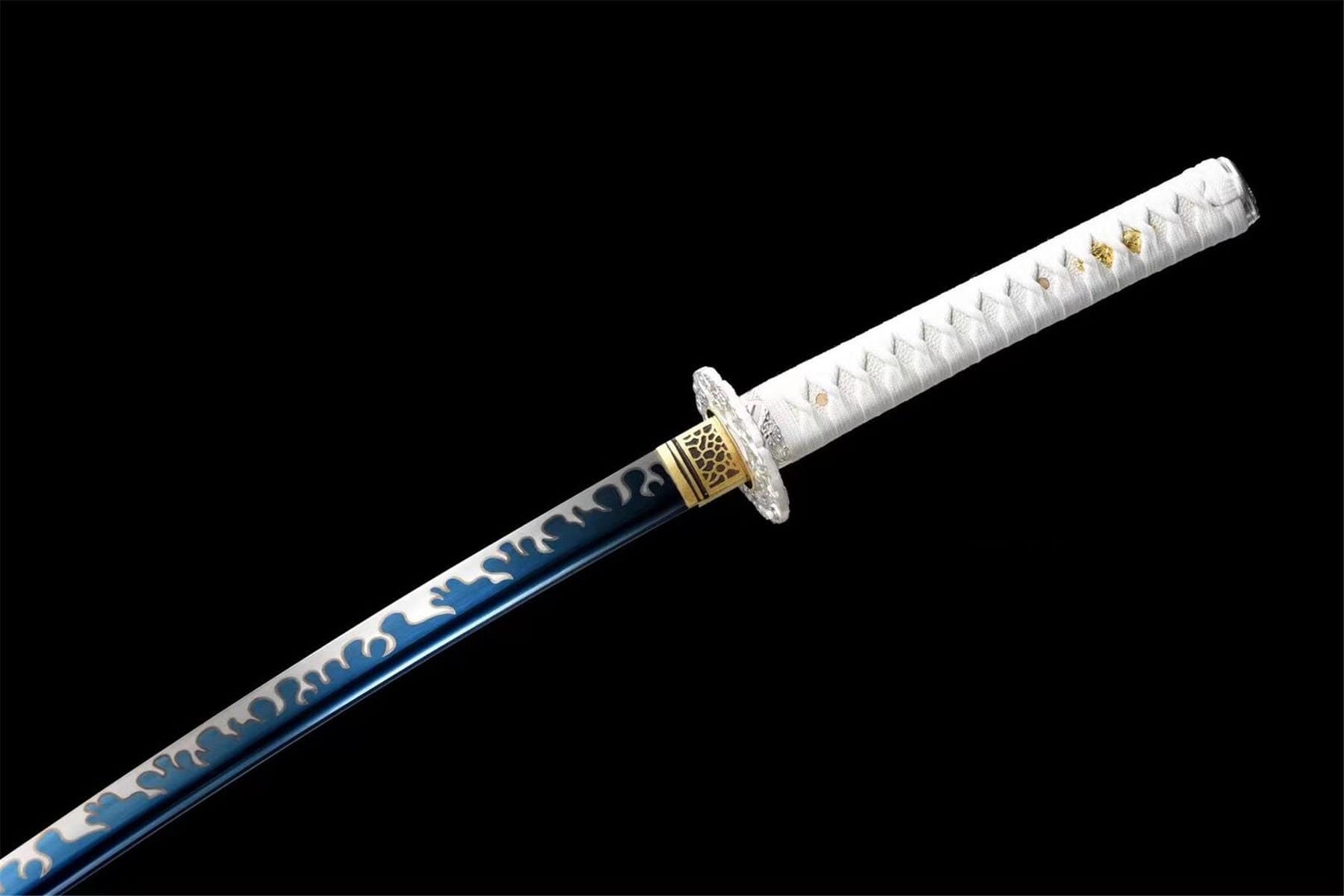 Silver Dragon Katana