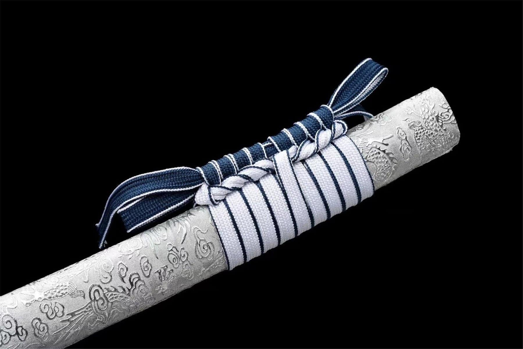 Silver Dragon Katana