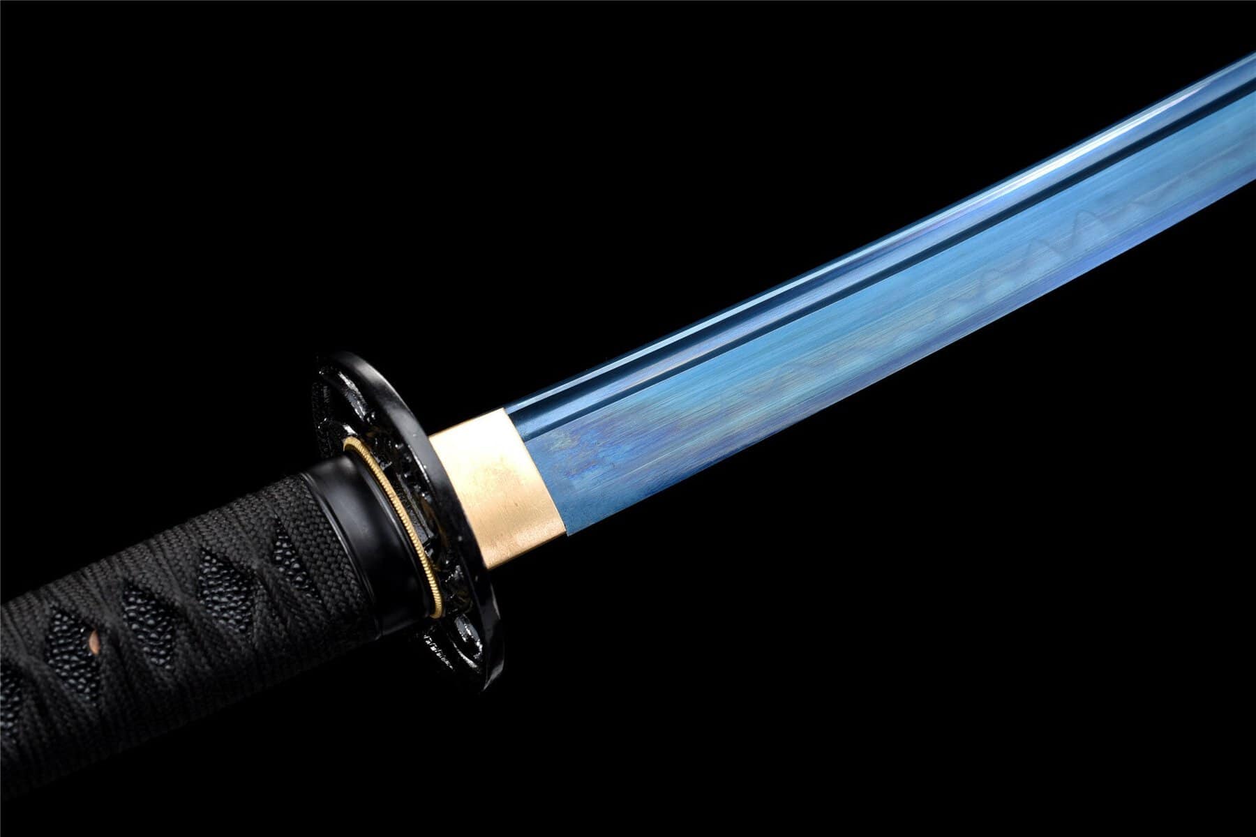 Black Blue Blade Katana