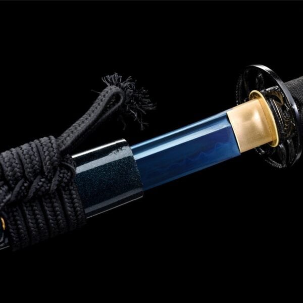 Black Blue Blade Katana