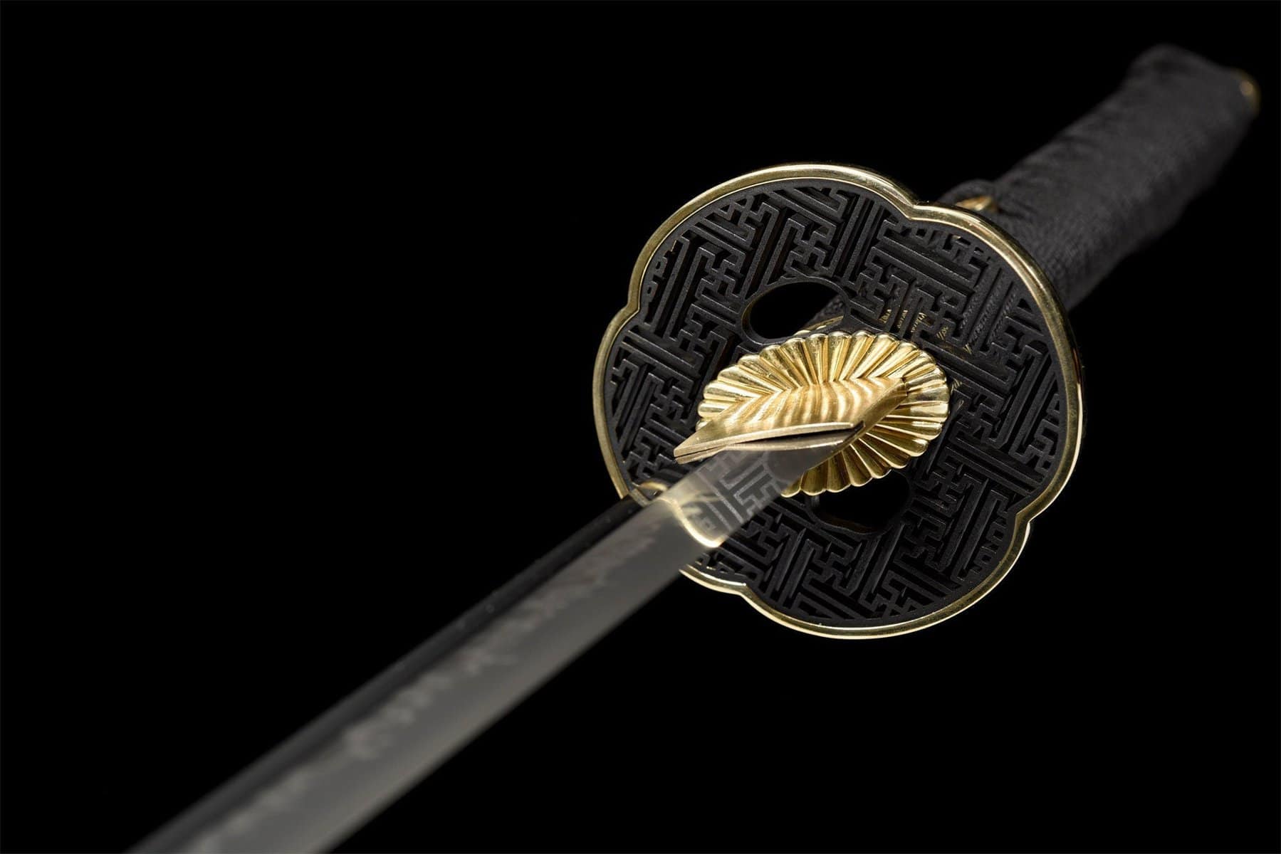 T10 Black Carbon Steel Katana