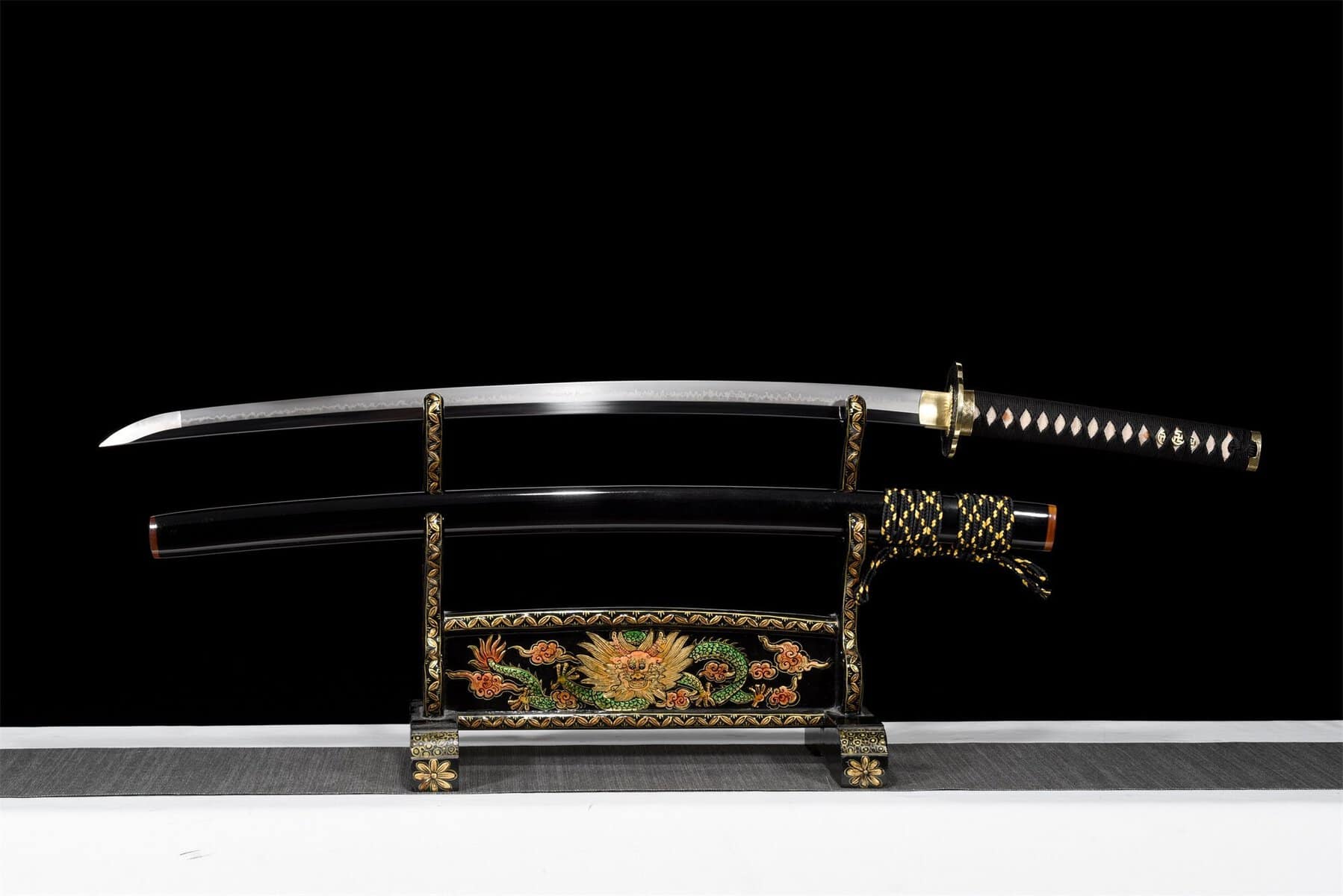 T10 Black Carbon Steel Katana